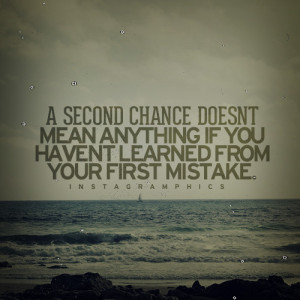 Second Chance Quote Graphic
