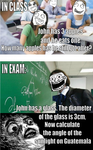 Funny Every Single Time In Class vs In Exam Quotes About Exams Funny