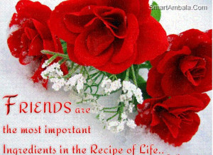 are most improtant ingredients in the recipe of life friendship quote