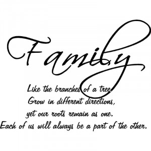 Family Is Like The Branches Of A Tree Vinyl Decal