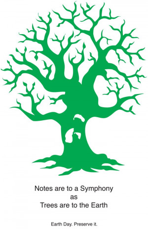 Notes Are To A Symphony As Trees Are To The Earth.