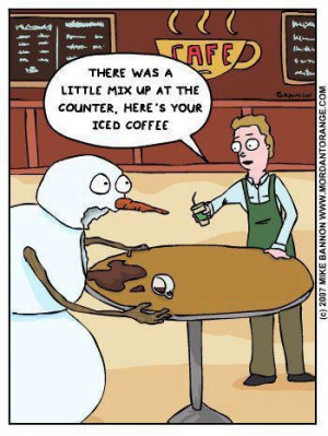 Frosty should not go to Starbucks!