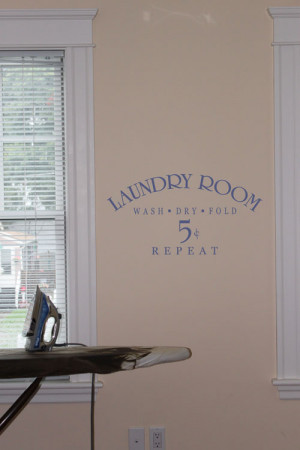 Laundry Room 5 Cents Wall Decal