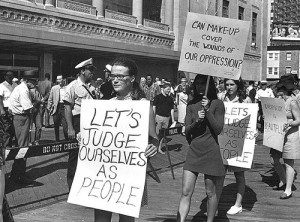 Women protest Miss America pageant in Atlantic City, NJ in 1968