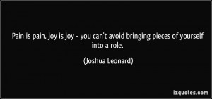 can 39 t avoid bringing pieces of yourself into a role Joshua Leonard