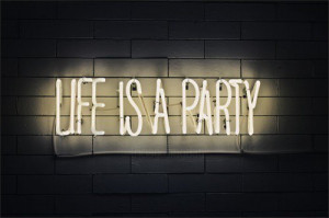 life, love, love life, party, quote, text, vodka