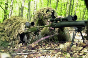 ... of a sniper team equip a rifle Springfield Armory M21 and 7.62mm