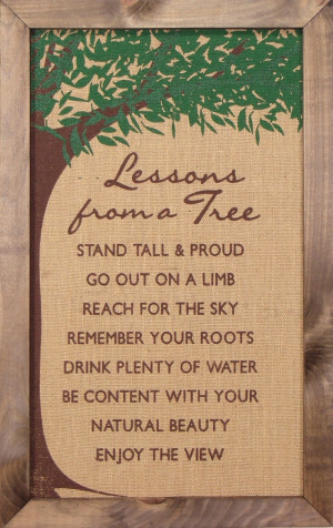 ... Tree, $45.00 (http://www.countrymarketplaces.com/lessons-from-a-tree