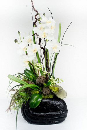 Small Square Vase Flower Arrangement