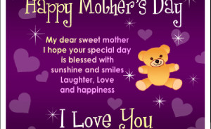 Fun Tastic Ecards.com Mother's Day Card With Cute Teddy, Hearts