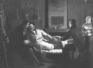 ... Lord Uxbridge is comforted by the Duke of Wellington after Waterloo