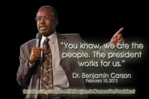 Dr. Benjamin Carson quote-pediatric neurosurgeon & author. Refreshing ...