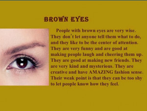 What Does Your Brown Eye Color Say About You?