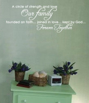 Wall Decal Family Religious Inspirational Quote Christian Vinyl ...