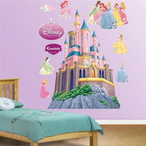 Fathead Disney Princesses Castle Wall Sticker - Wall Sticker Outlet