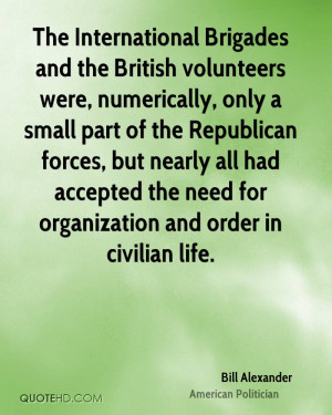 The International Brigades and the British volunteers were ...