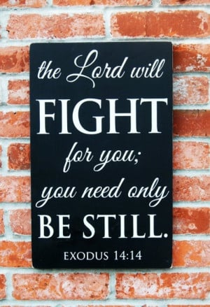 The Lord will Fight for you