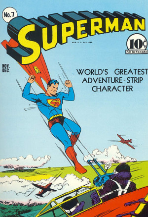 Superman No. 7 cover by Joe Shuster 1940. Image stolen from the DC ...