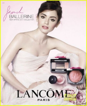 Lily Collins – Face of Lancome Paris Spring 2014 Collection
