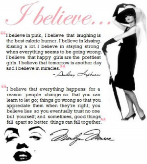 Attitude Quotes - I Believe in Pink
