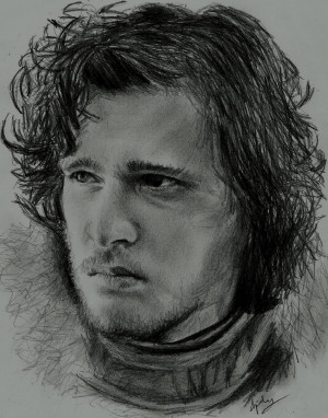 Jon Snow, Kit Harington by afrosensei