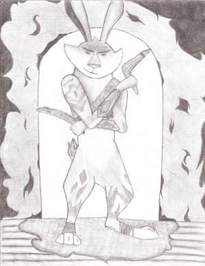 Bunnymund by flutepiccy