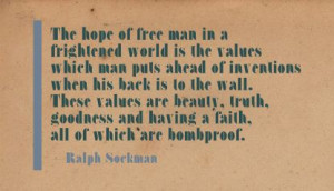... man puts ahead of invention when his back is the wall ~ Freedom Quote