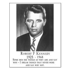 ... Quotes from Famous Liberal Patriots > Bobby Kennedy RFK Quote Poster