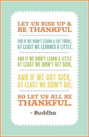 Thankful Tuesday: Be thankful for your life
