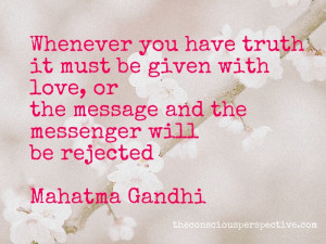 literally post quotes from Gandhi here every week for Wisdom Wednesday ...