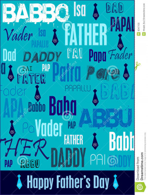 Happy Father's Day card background with the words for father in ...