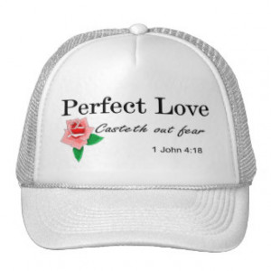 Perfect love casteth out fear mesh hat