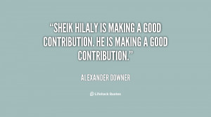Sheik Hilaly is making a good contribution. He is making a good ...