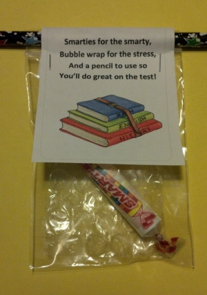 Standardized Test Motivation- maybe replace the bubble wrap with a ...