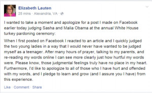 ... Apologizes For Lecturing Obama Daughters To 'Show A Little Class