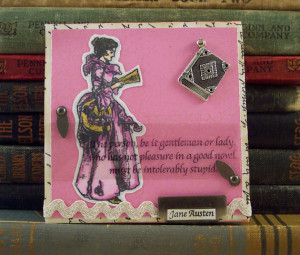 Jane Austen Quote Collage Art - Bibliophile Book Lover - Literary ...