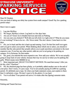 Funny Parking Tickets