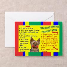 Funny Yorkie dog sayings Greeting Cards (Pk of 10)