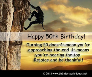 quotes 50 parties fifty years happy birthday quotes big birthday 50th ...