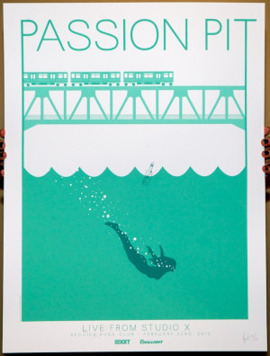 Passion Pit Concert Poster Passion pit poster live from