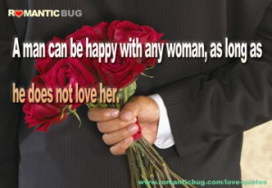 Romantic Message: A man can be happy with any woman