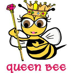 queen_bee_rectangle_decal.jpg?color=White&height=250&width=250 ...