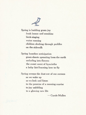 12 1 Spring Poem Short Spring Poems