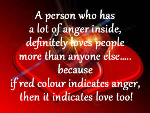 Love Quotes Anger The Color Red