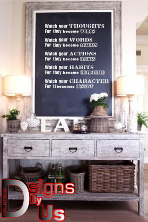 Watch your thought inspirational quote