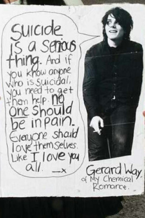 Gerard Way Quotes About Self Harm