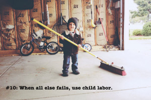 get those kids involved keeping a clean and organized home