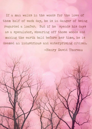 Inspirational Quote Henry David Thoreau. Tree Photograph. Earth Day ...