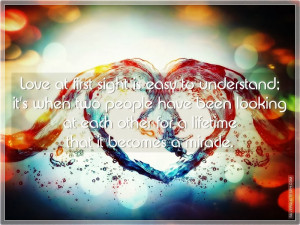 Love At First Sight, Picture Quotes, Love Quotes, Sad Quotes, Sweet ...