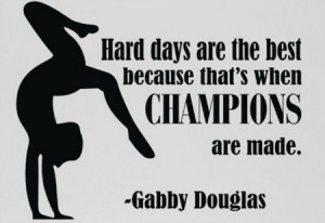 Gymnastics Quotes On Hard Work: